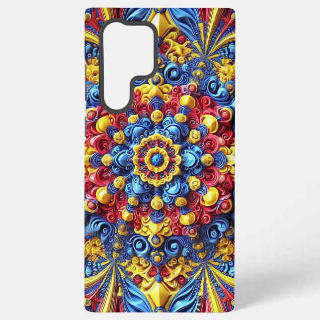 Coque Samsung Galaxy Samsung Galaxy S22 Ultra Coque Couleurs roumaines (Verso)