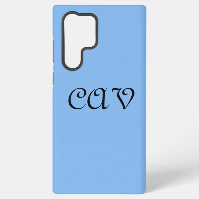 Coque Samsung Galaxy Sangria Cornflower Blue (Verso)