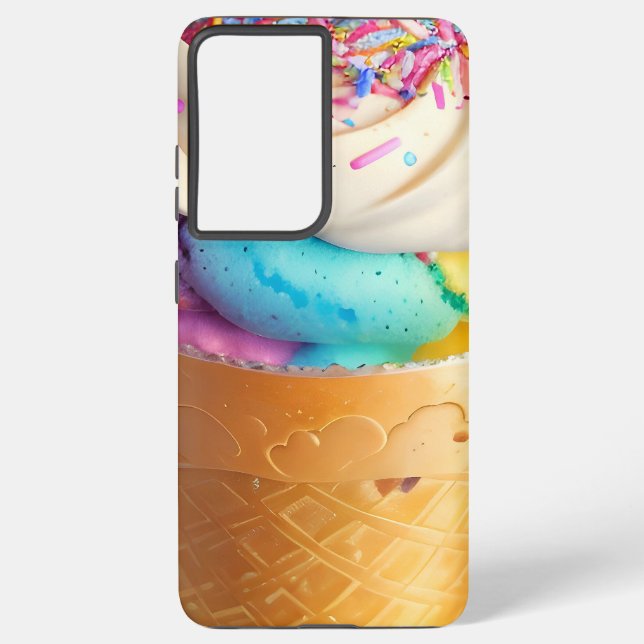 Coque Samsung Galaxy Saupoudrer de cônes de crème glacée (Verso)
