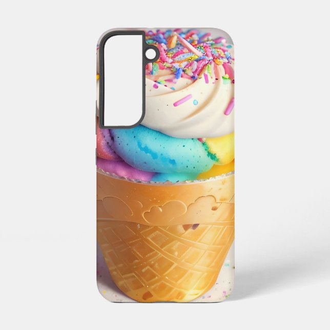 Coque Samsung Galaxy Saupoudrer de cônes de crème glacée (Verso)