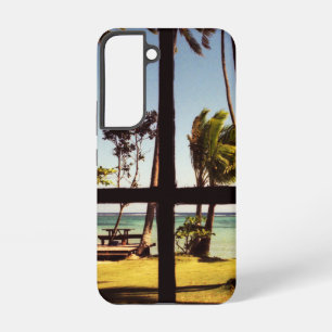 Coque Samsung Galaxy Scène de la plage tropicale de Fidji