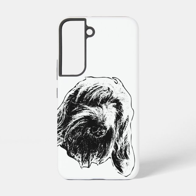 Coque Samsung Galaxy Scruffy Spinone Heart (Verso)
