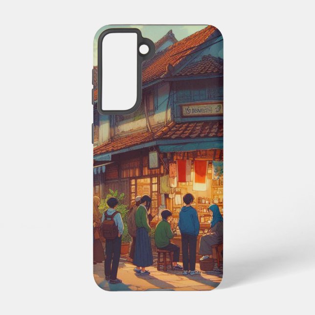 Coque Samsung Galaxy Senja di Warung Kopi (Verso)