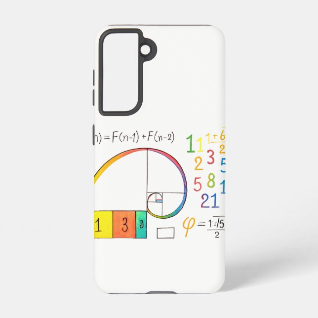 Coque Samsung Galaxy Séquence Fibonacci Spiral Samsung Coque (Verso)