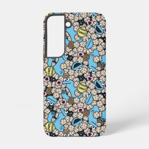 Coque Samsung Galaxy Sésame Sésame Cookie Monster Doodle Motif