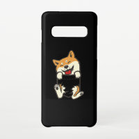 Shiba dans une poche | Design chien mignon