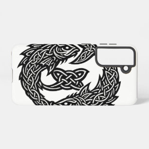 Coque Samsung Galaxy Signe des Poissons Celtique à Double-Courant   Bur