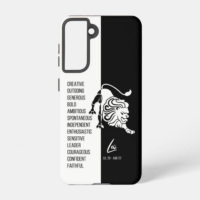 Coque Samsung Galaxy SIGNE LÉO Zodiaque (Verso)
