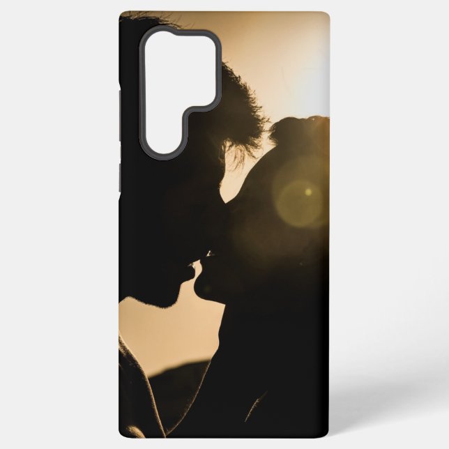 Coque Samsung Galaxy Silhouette Couple Photo (Verso)