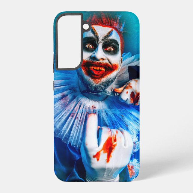 Coque Samsung Galaxy SlipperyJoe's clown tenue Happy Halloween sang k (Verso)