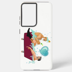 Coque Samsung Galaxy SlipperyJoe's deux gays hommes aiment la baignoire