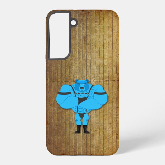 Coque Samsung Galaxy SlipperyJoe's gay muscle ours dessin animé thong l (Verso)