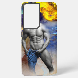 Coque Samsung Galaxy SlipperyJoe's Man steamy shirtless abs sixpack put