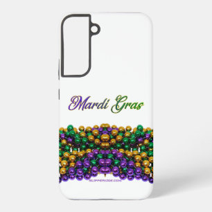 Coque Samsung Galaxy SlipperyJoe's Mardi Gras Colliers en perles violet