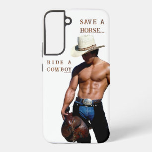 Coque Samsung Galaxy SlipperyJoe's save horse ride paille cowboy casque
