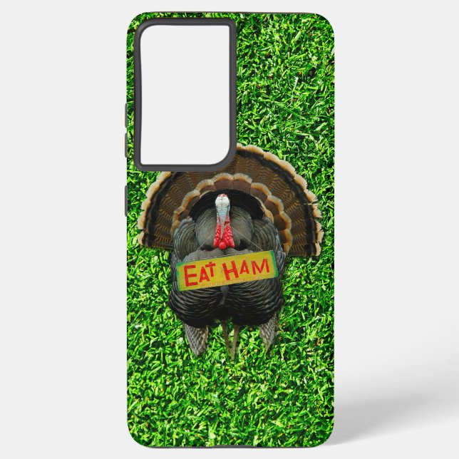 Coque Samsung Galaxy SlipperyJoe's Thanksgiving turkey grass manger du  (Verso)