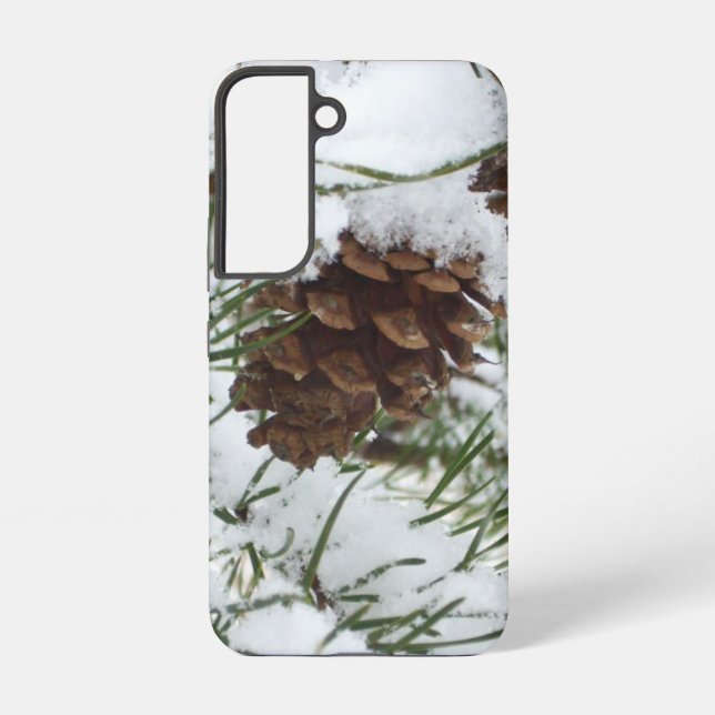 Coque Samsung Galaxy Snowy Pine Cone I (Verso)