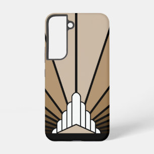 Coque Samsung Galaxy Soleil Art déco bronzé