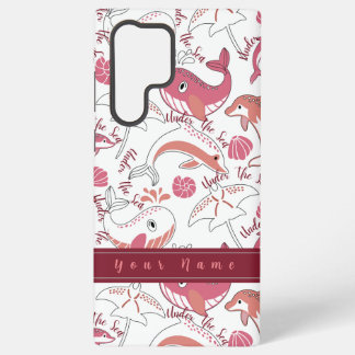Coque Samsung Galaxy Sous le Motif Sea Cute Marine Animals Imprimer