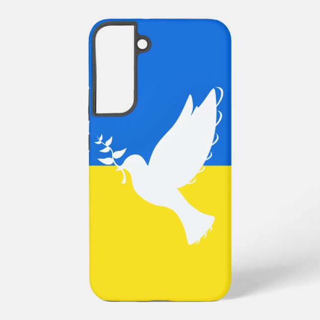 Coque Samsung Galaxy Soutenez l'Ukraine Samsung Galaxy Coque Peace Dove (Verso)