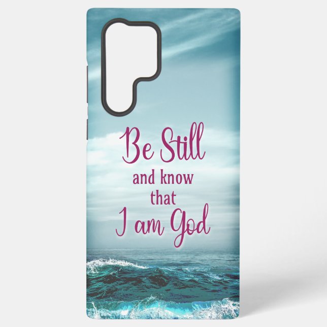 Coque Samsung Galaxy Soyez toujours et sachez que je suis Dieu (Verso)