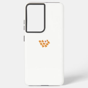 Coque Samsung Galaxy Style Décoratif, Orange Mouillé, Rouge Cornell