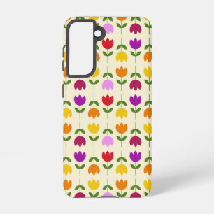 Coque Samsung Galaxy Style scandinave coloré sur Crm Flower Motif