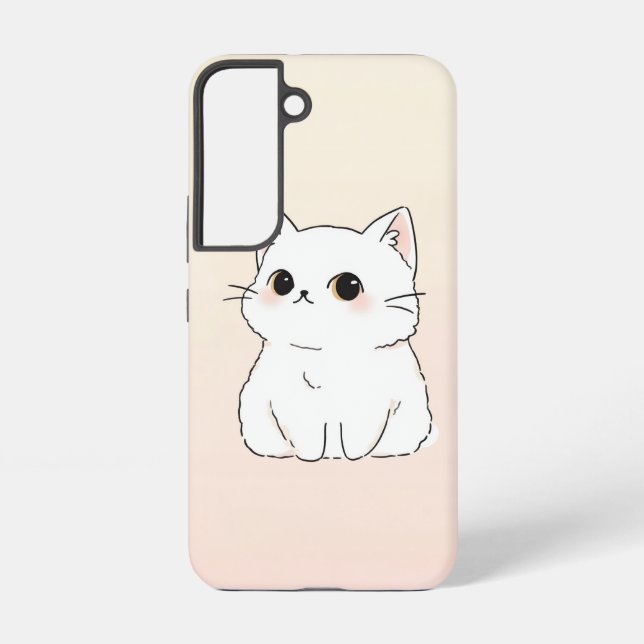Coque Samsung Galaxy Stylish Cat Art Samsung S22 Protective Coque (Verso)