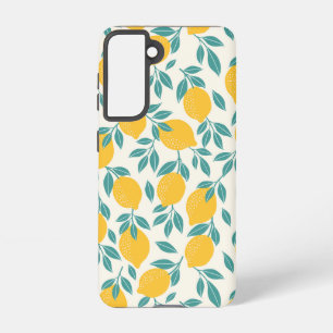 Coque Samsung Galaxy Sucré Branches de citron Motif