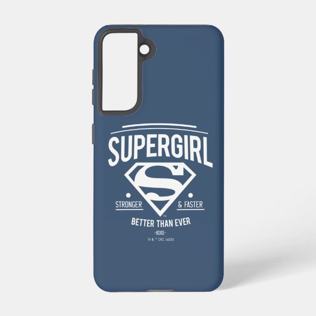 Coque Samsung Galaxy Supergirl mieux que jamais Retro Graphic (Verso)