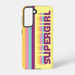 Coque Samsung Galaxy Supergirl Retro Colorshift Graphic