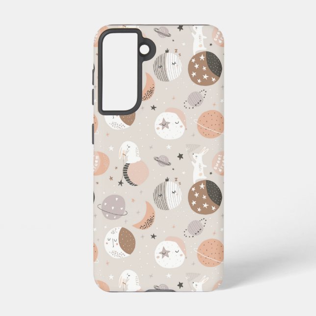 Coque Samsung Galaxy Sweat Dream Bunnies Dans Motif spatial (Verso)