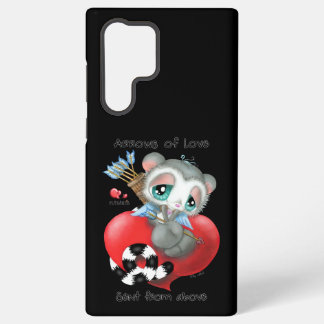 Coque Samsung Galaxy Sweet Lemur with Love Arrows – Heartfelt Design