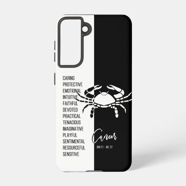 Coque Samsung Galaxy Symbole du cancer du zodiaque (Verso)