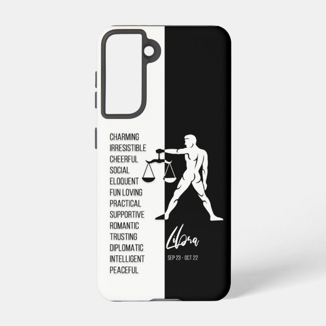 Coque Samsung Galaxy SYMBOLE Zodiaque Libra (Verso)