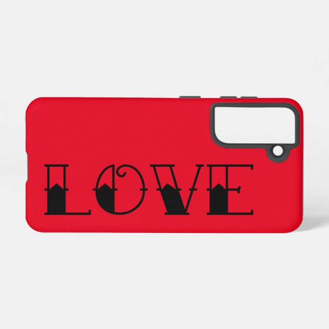 Coque Samsung Galaxy Tattoo Love (Verso Horizontal)