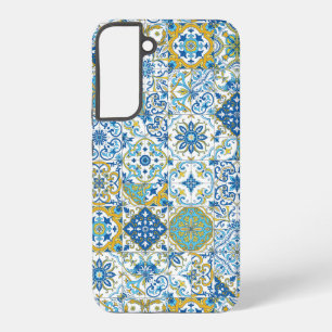 Coque Samsung Galaxy Teintes méditerranéennes/ carreaux d'azulejo