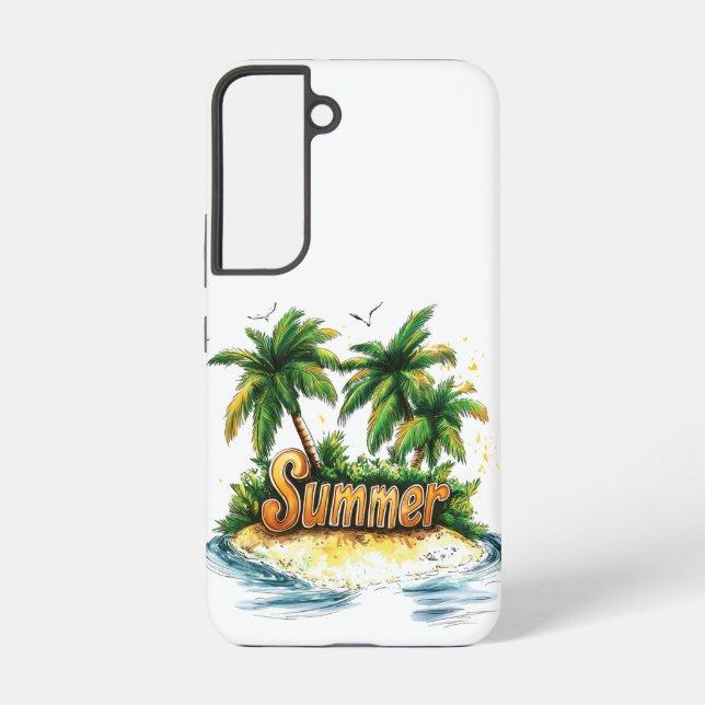 Coque Samsung Galaxy Texte d'été - Tropical Summer Island (Verso)