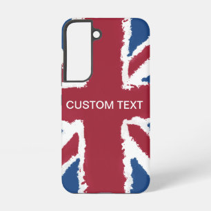 Coque Samsung Galaxy Texte personnalisé Union Jack Drapeau Art par Heva