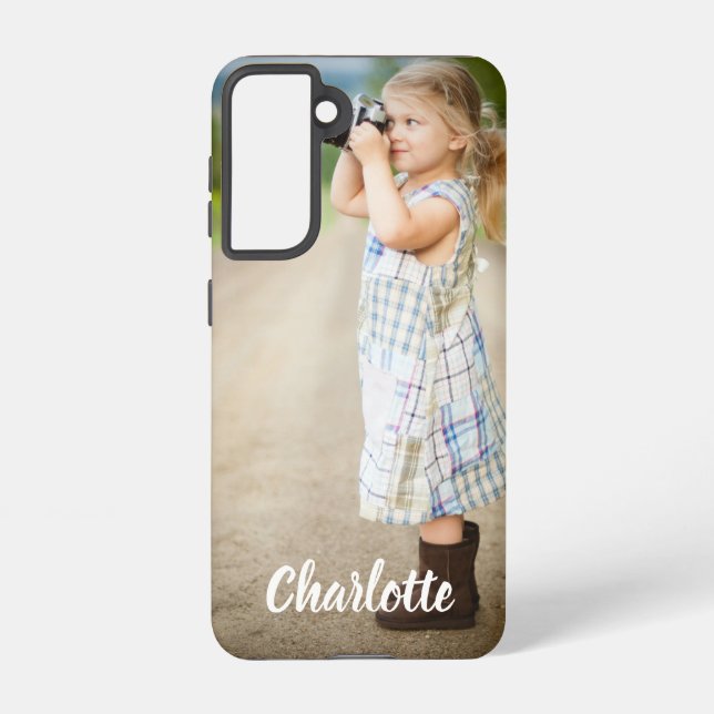 Coque Samsung Galaxy Texte photo personnalisé (Verso)