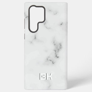 Coque Samsung Galaxy Texture de marbre blanc de luxe
