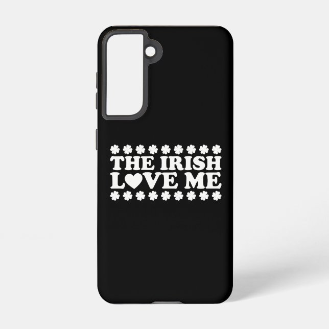 Coque Samsung Galaxy The Irish Love Me Shamrock St Patrick's Day Retro (Verso)