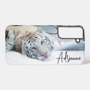 Coque Samsung Galaxy Tigres blancs