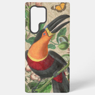 Coque Samsung Galaxy Toucan Jungle Tropical Bird Belle antique
