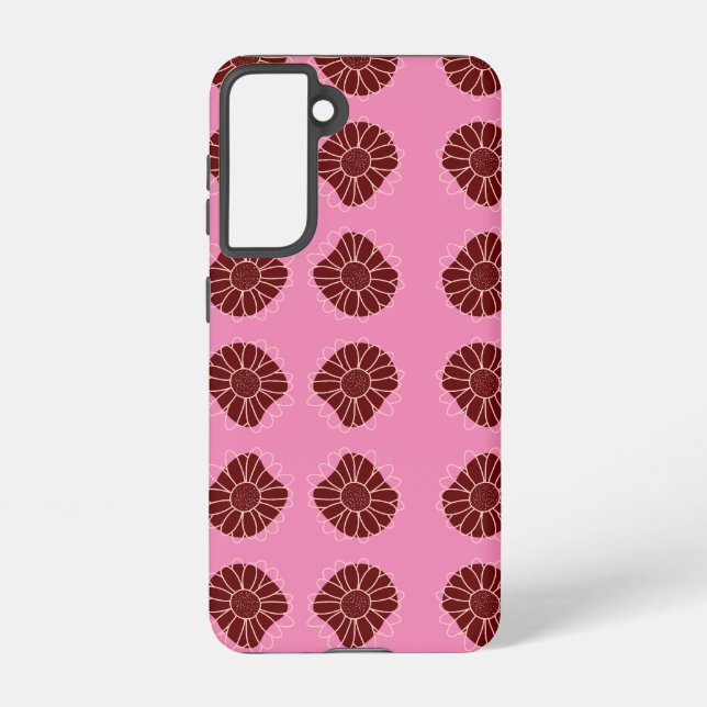 Coque Samsung Galaxy Tournesol rustique contemporain (Verso)