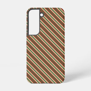Coque Samsung Galaxy traditionnelles rayées de Noël colorées