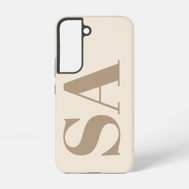 Coque Samsung Galaxy trendy Antique White with Monogram Case-Mate (Verso)