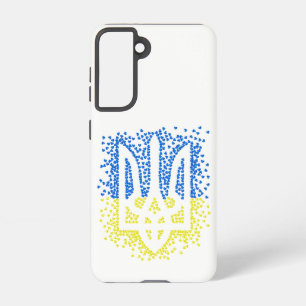 Coque Samsung Galaxy Trident de l'emblème ukrainien tryzub dispersant l