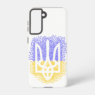 Coque Samsung Galaxy Trident heraldique ukrainien tryzub étoiles disper