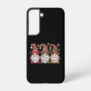 Coque Samsung Galaxy Trois Buffles Gnomes Plaid Red Christmas